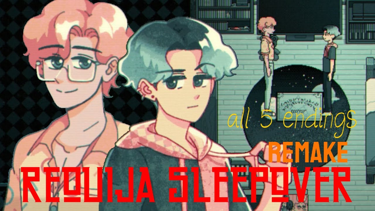Reouija Sleepover | Full Game + All Endings | What messing with a ouija with ur boy be like