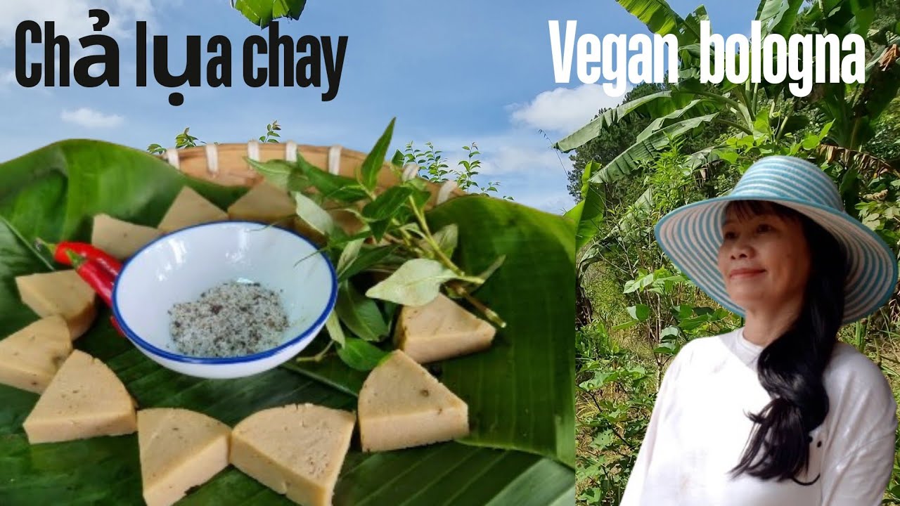 Mai huong Food | Cách làm chả lụa chay đậu xanh giòn dai cực ngon I Vegan bologna recipe