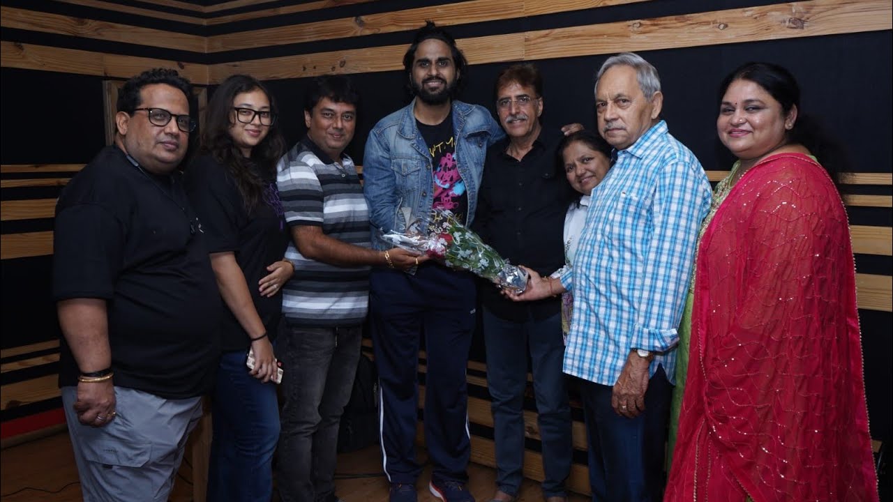 Aman Trikha recorded song at Launch of Sangani Brothers Motion Pictures, Producer DHARMESH SANGANI &