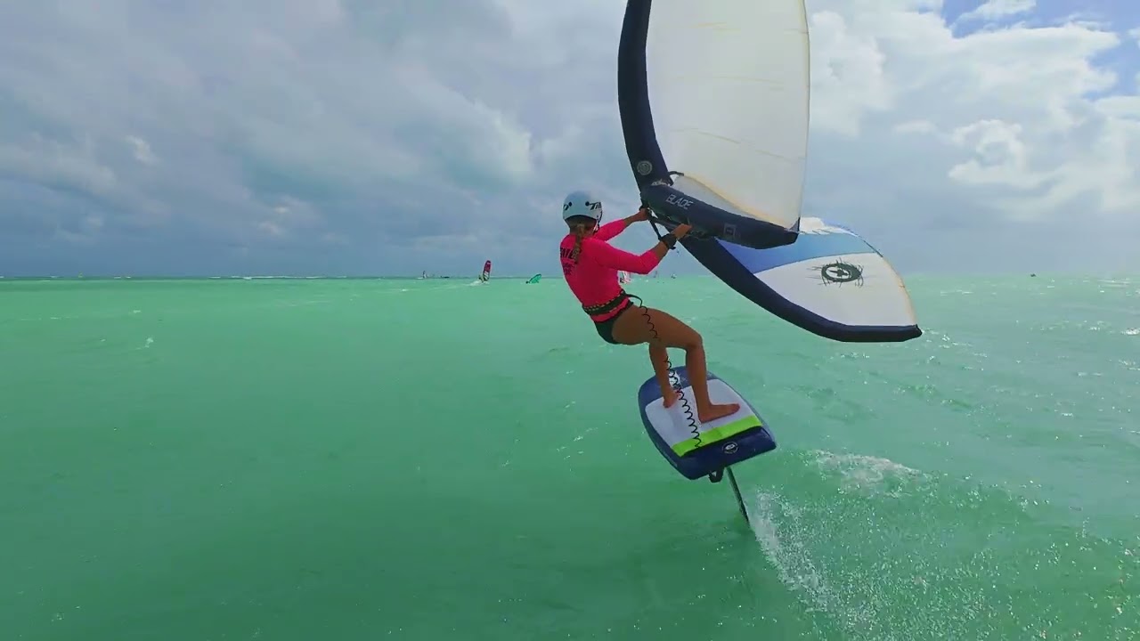 Luise Wanser Tests the New Tillo Blade Foil Gear | Miami Slalom Open 2025