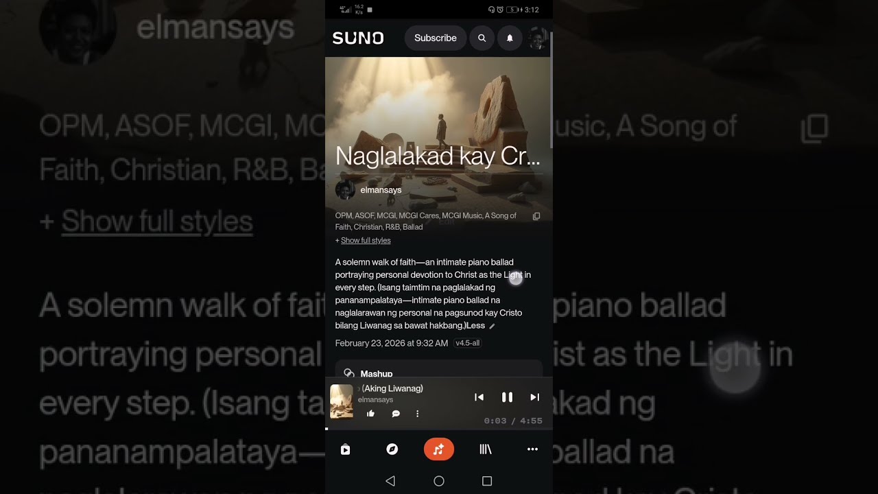 Naglalakad kay Cristo (Aking Liwanag) #OPM #ASOF #MCGI #MCGICares #MCGIMusic #ASongOfFaith #Paglakad