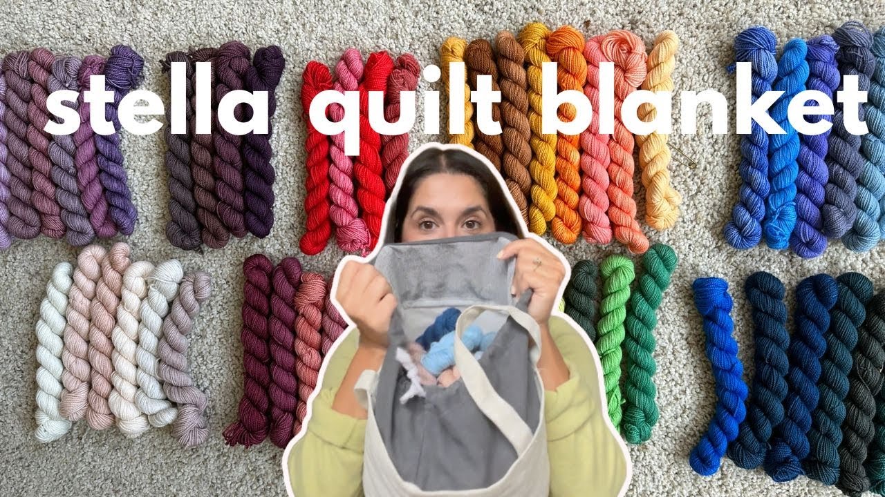 the stella quilt blanket begins | yarn organization and prep, where i've been