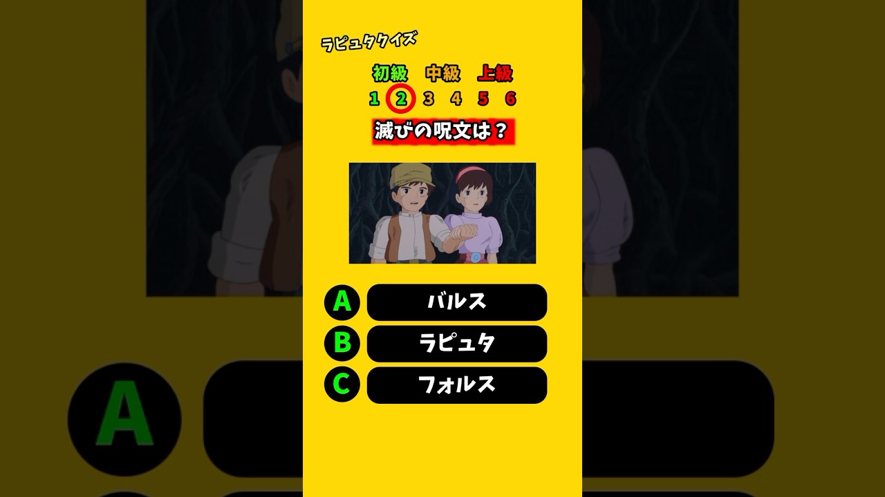 天空の城ラピュタクイズ #クイズ #暇つぶし #ラピュタ #天空の城ラピュタ #バルス