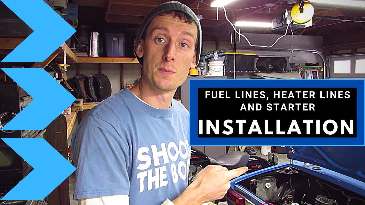 Episode 17: Fuel Lines, Heater Lines and Starter Installation on the 1968 Fiat 850 Spider