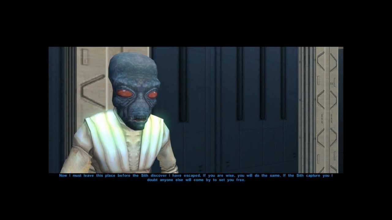 Star Wars: Knights of the Old Republic - Sith Base Duros Prisoner Right Code BAM!