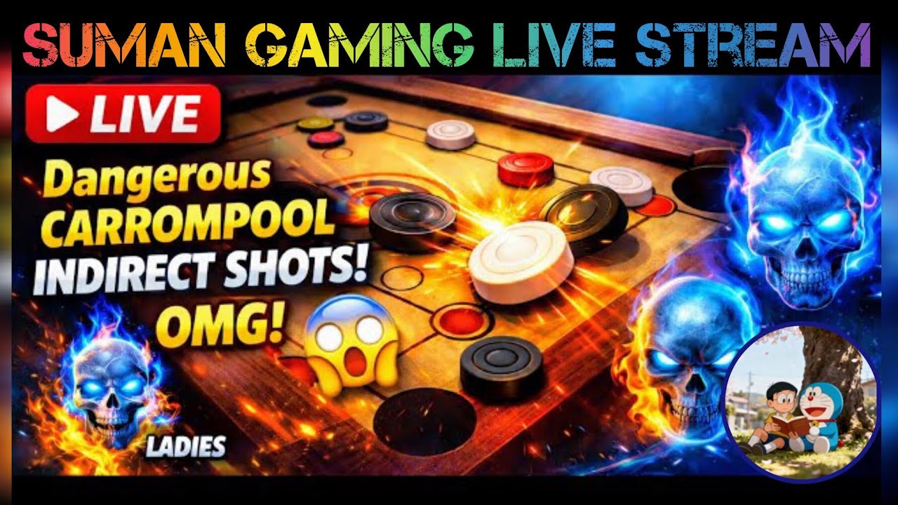 SUMAN=GAMING  is live!Carrom Pool Live Stream 🔥 Smooth Aiming + Trick Shots | SUMAN GAMING