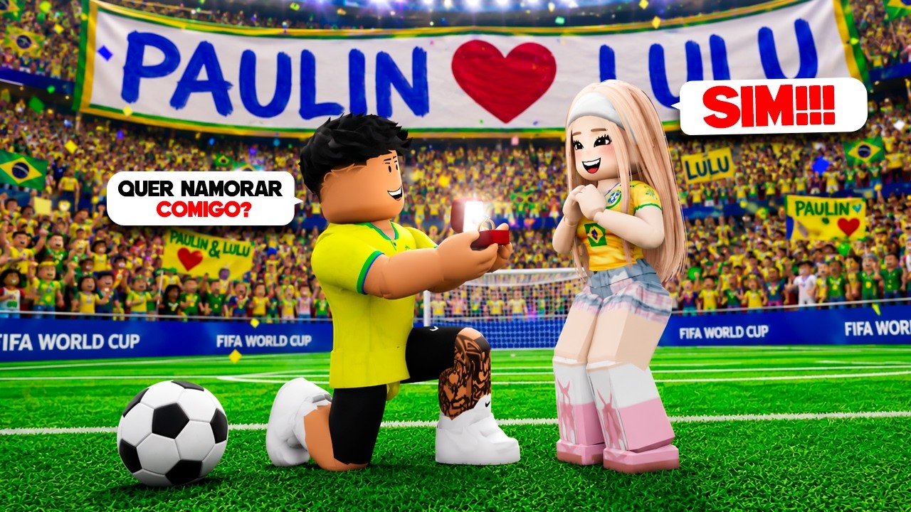 ROBLOX - PEDI MINHA VIZINHA EM NAMORO NO JOGO DO BRASIL