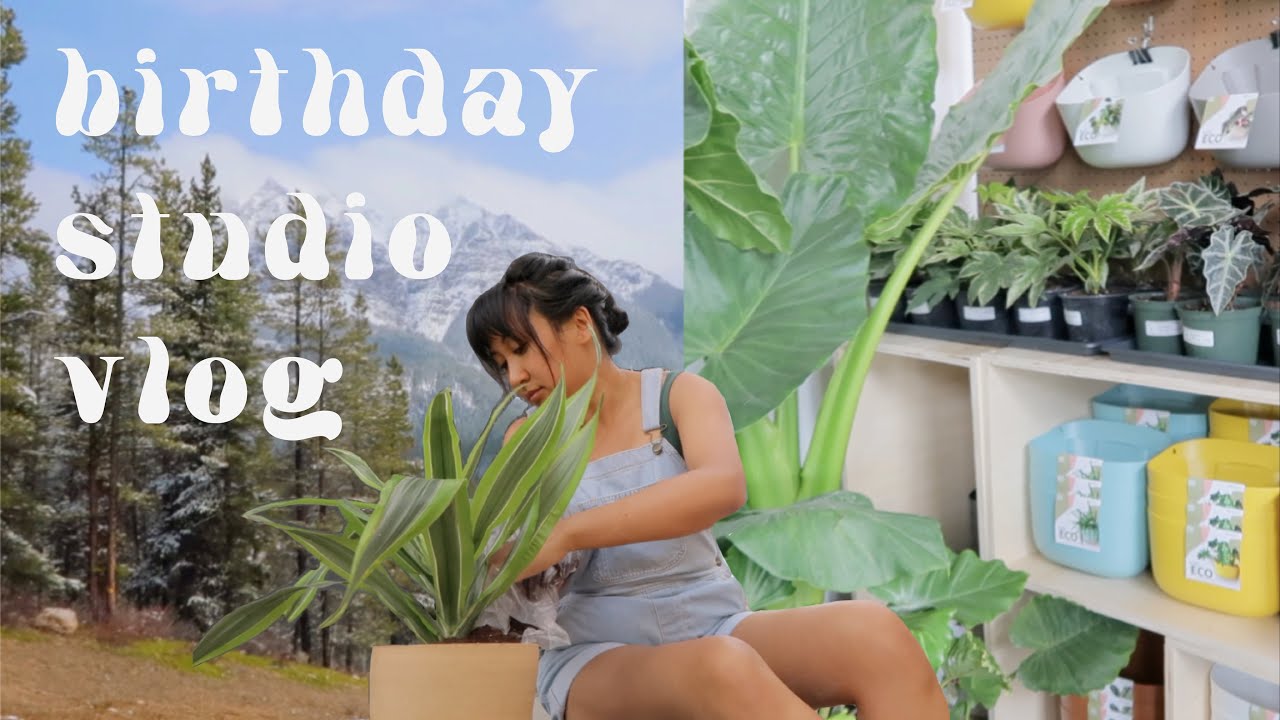 turning 30, plant shopping, ceramics + hiking! ~ studio vlog 🎂