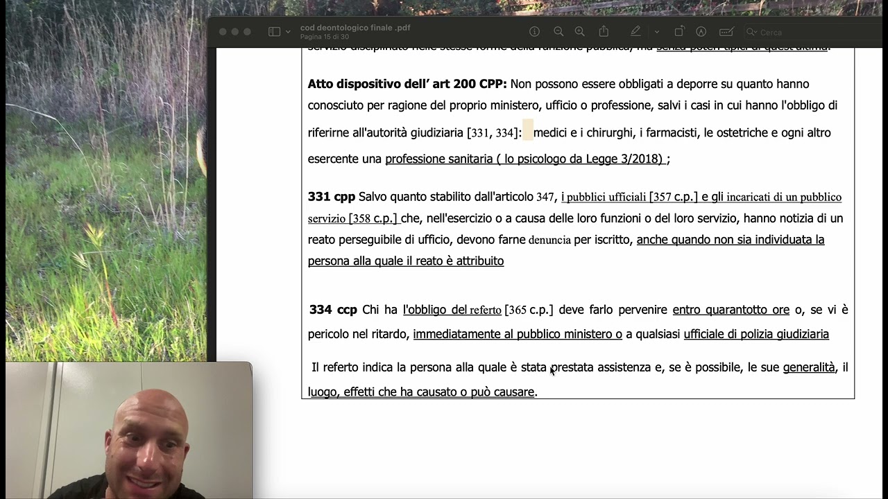 ART 13 Denuncia e referto CODICE DEONTOLOGICO PSICOLOGI