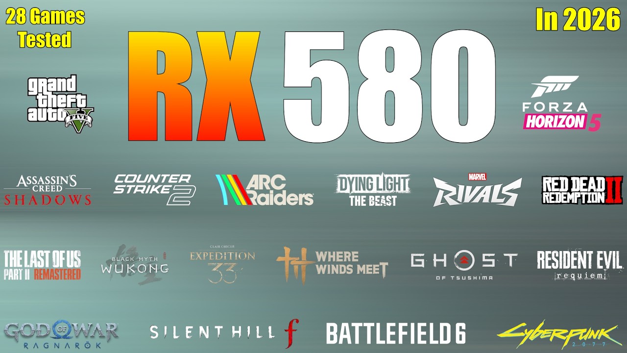 RX 580 8GB - Does It Still Make Sense in 2026? Detailed Gaming Test