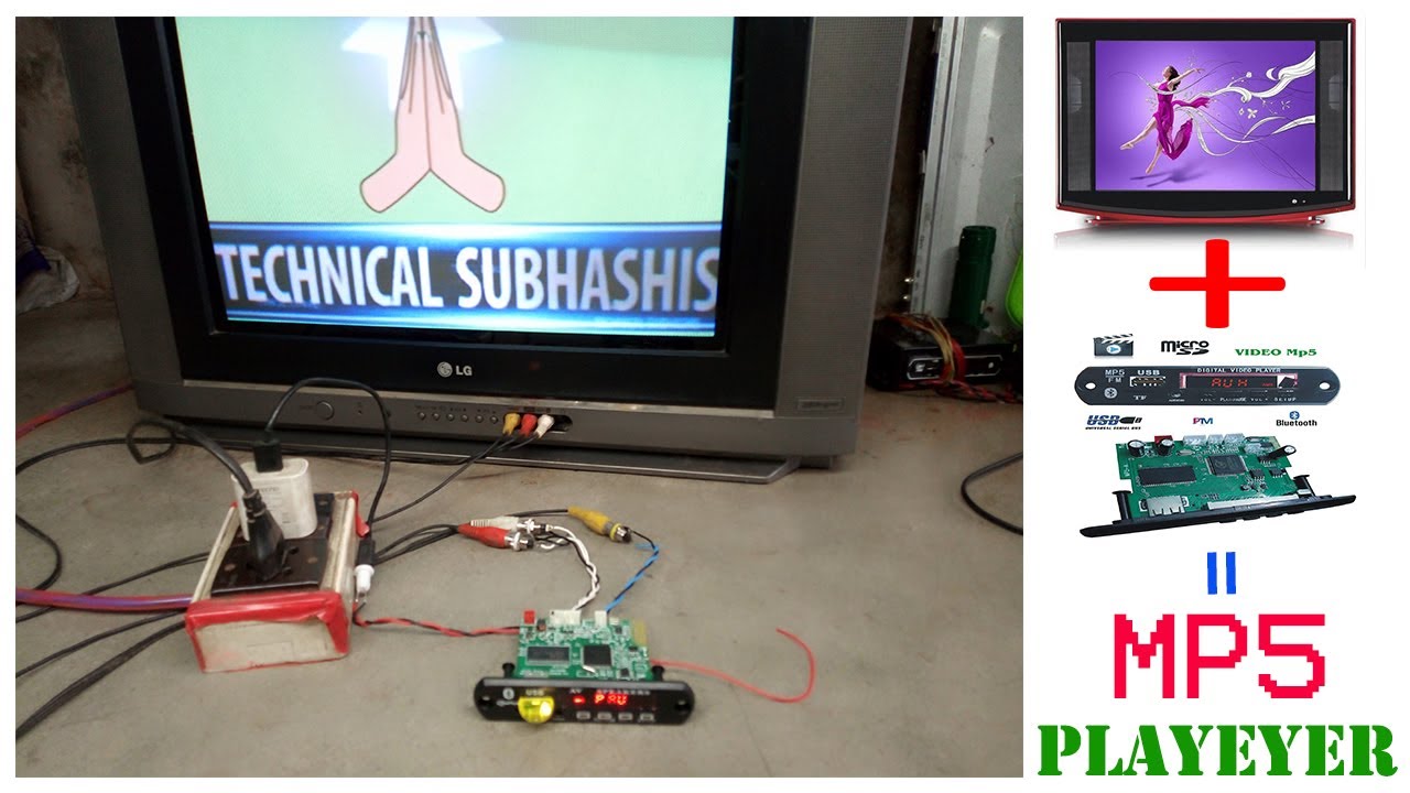 How to make mp5 bluetooth & usb audio video player