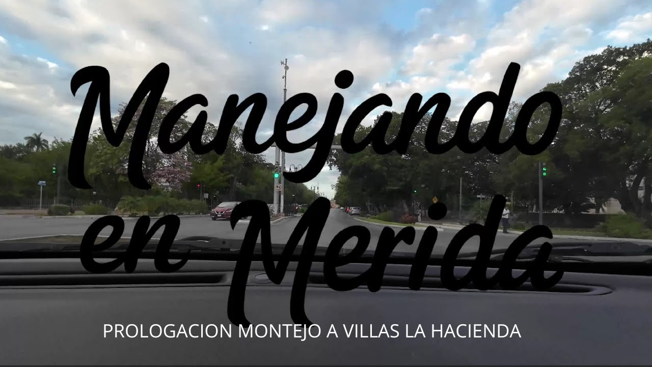 POV MANEJANDO EN MERIDA RUTA PROLONGACION MONTEJO A VILLAS LA HACIENDA
