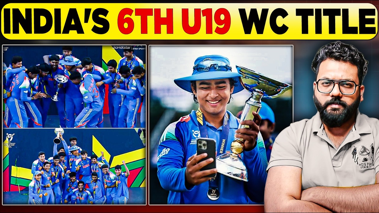 India’s 6th U19 World Cup Title | England Crushed! India U19 World Cup Final Match Analysis