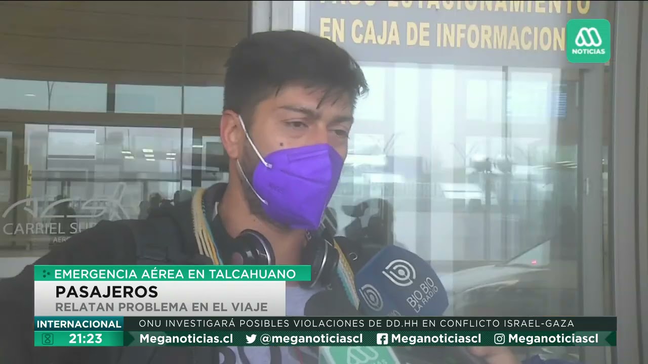 Aterrizaje de emergencia en Talcahuano
