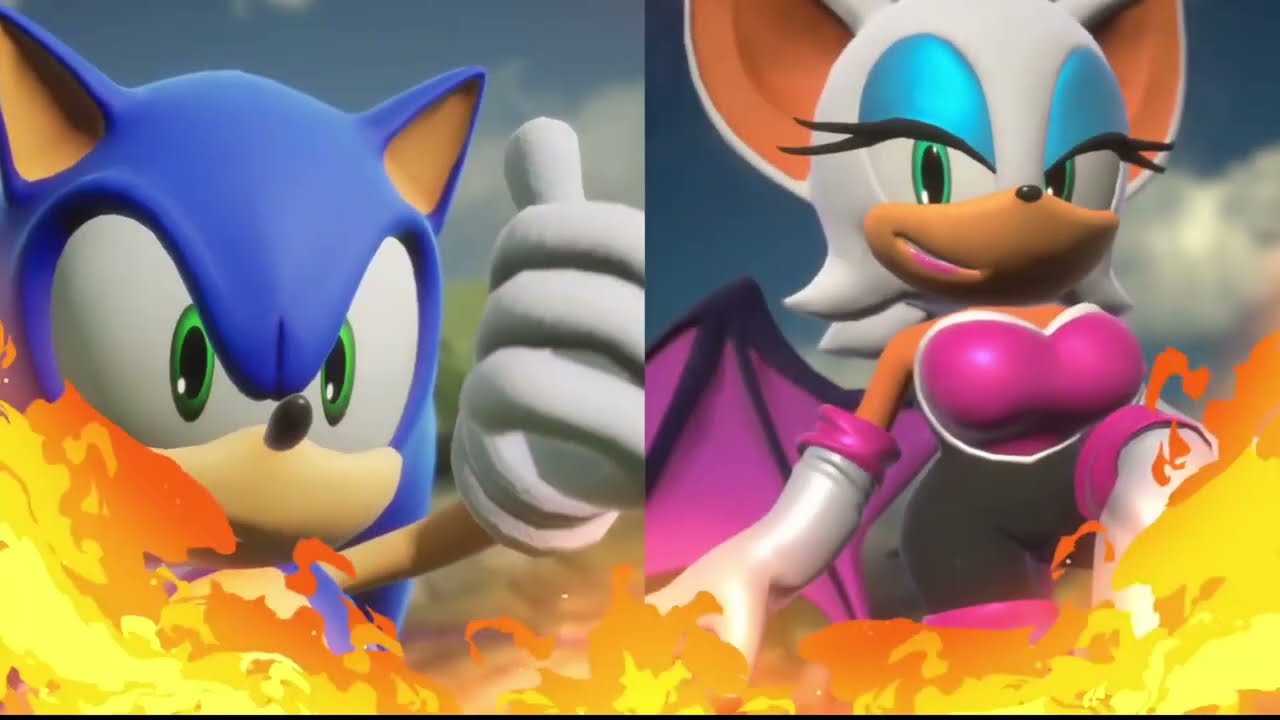 Adventure Sonic Vs. Adventure Rouge In Sonic Racing Crossworlds