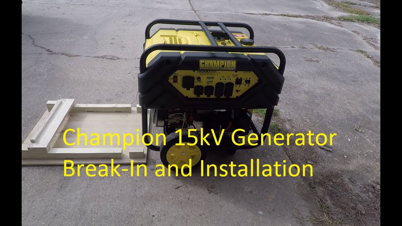 Upgrading to a 15kW/12kW Champion 100111 Generator