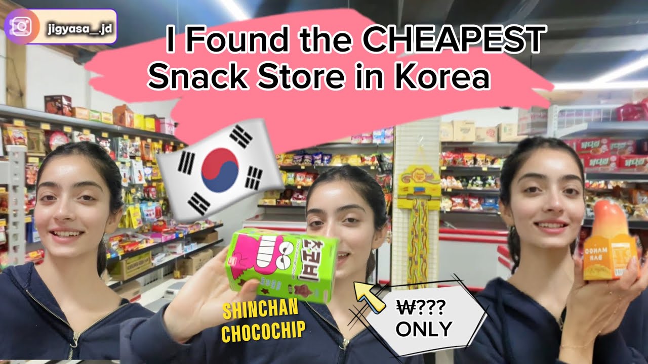 🇰🇷I Found the Cheapest Snack & Ice-Cream Store in Korea 🇰🇷 #vlog #juhiinkorea #lifeinkorea 