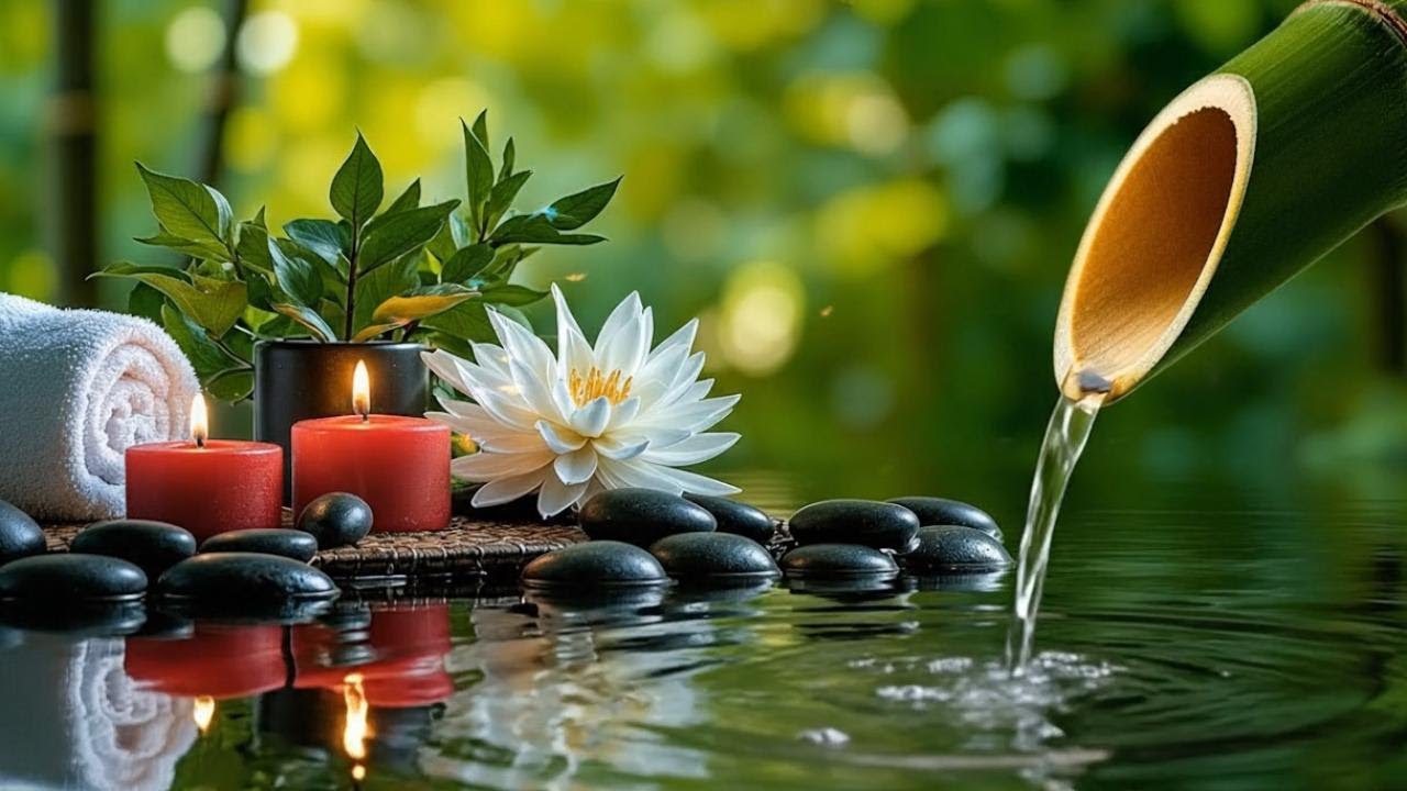 Calming Music for Sleep, Relax, Meditation 🌿 Soothing Water Sounds Calm Your Mind, Study Music