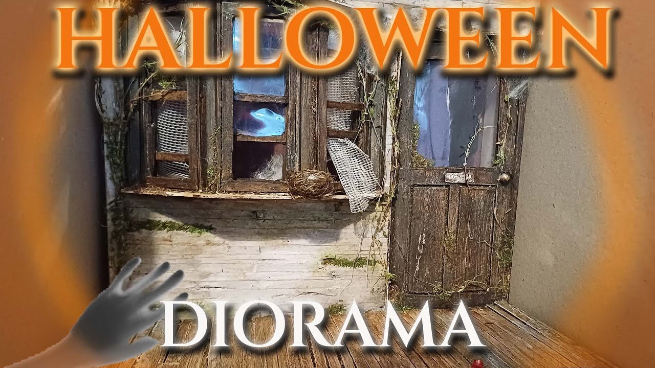 DIY Miniature Roombox Abandoned Haunted Cabin Diorama Built From Scratch Part 1