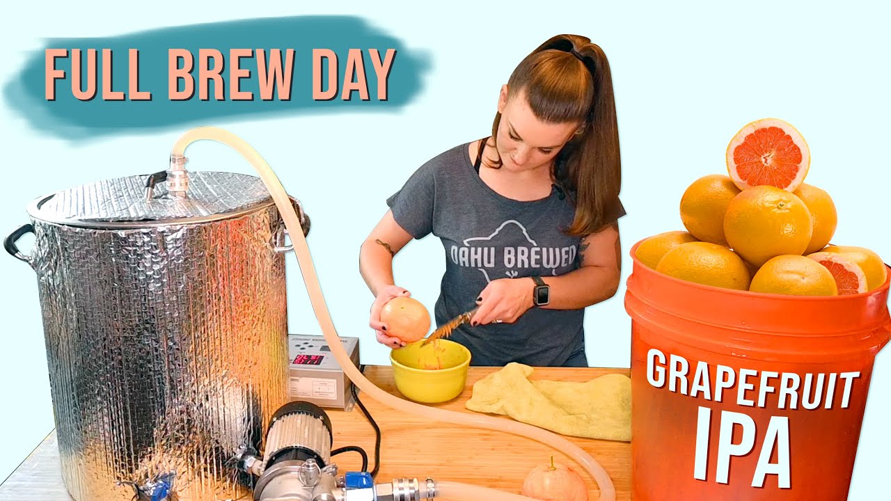 Как заварить грейпфрутовый IPA (Full Brew Day)