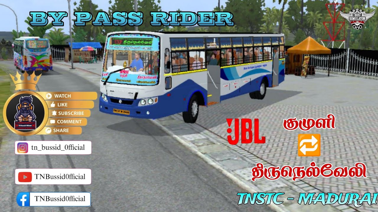 🎀| Kumuli 🔁 Tirunelveli|🎀 TNSTC - MADURAI 🎀😍| BY PASS RIDER ⏩|🎀🤗