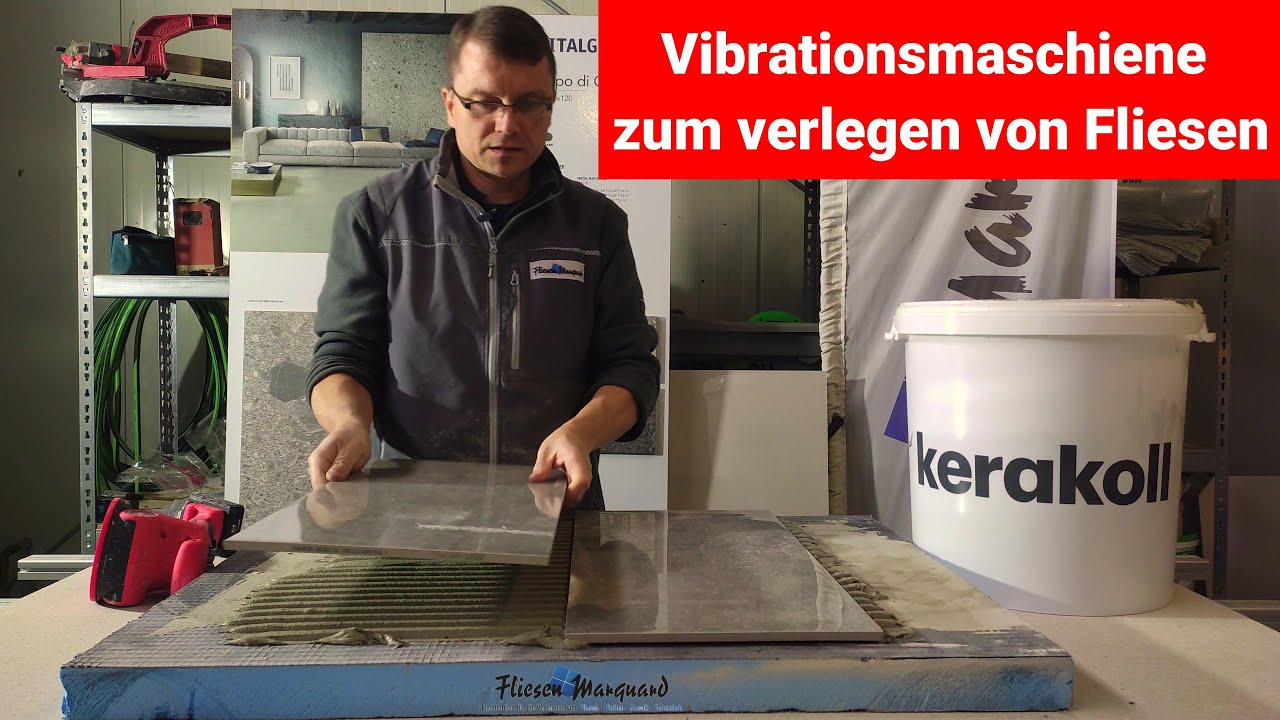 Fliesen legen mit Vibrationstechnik: So erzielst du perfekte Haftung!