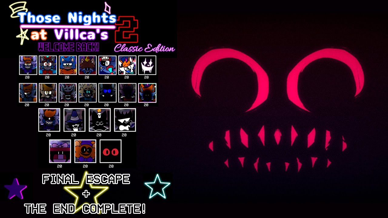 Those Nights at Villca's 2: Welcome Back Classic Edition | FINAL ESCAPE + THE END COMPLETE!