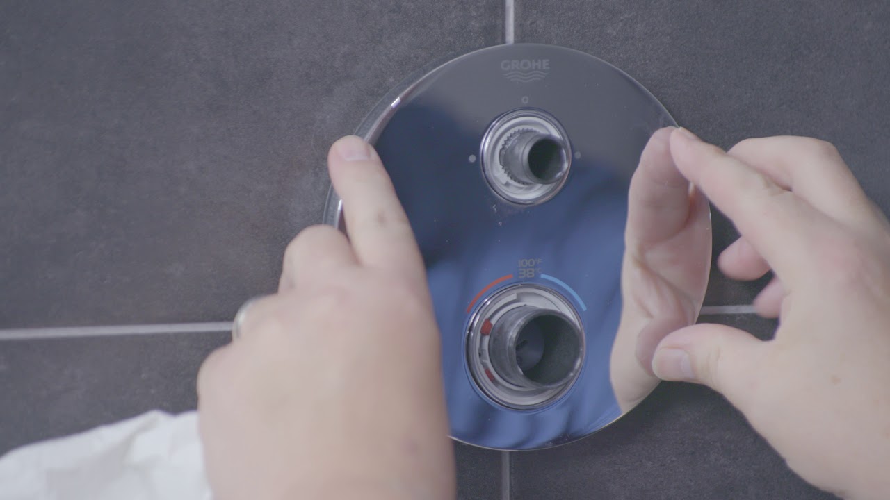 GROHE | Grohtherm 2-Handle Thermostatic Trim Installation | Installation Video