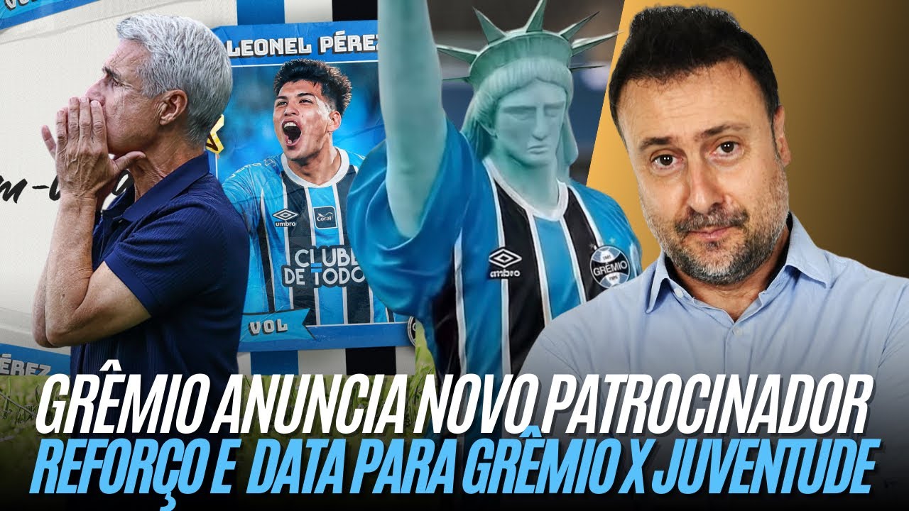 Grêmio x Juventude com data e hora marcada | Veja o anúncio do novo patrocinador
