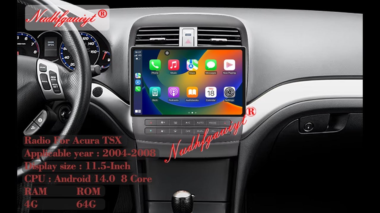 for Acura TSX 2004-2008 Android Radio Stereo 11.5-Inch 2000 * 1200 HD Touch Screen
