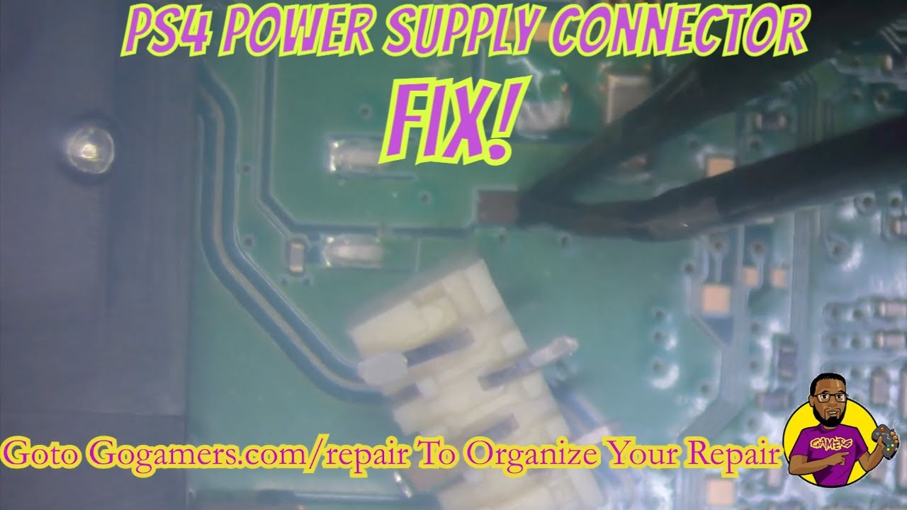 Ps4 Power Supply Connector Ripped Off From Motherboard By Customer! Lets Fix It!