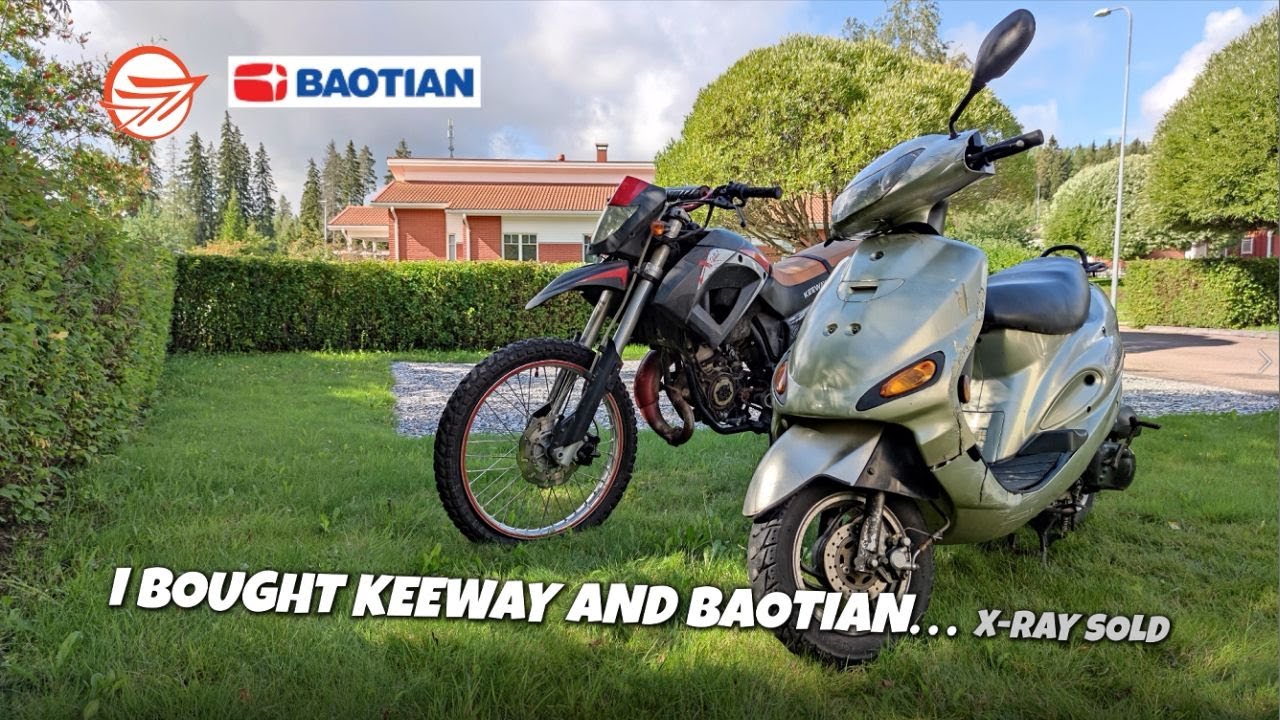 Ostin Keeway and Baotian skootterit