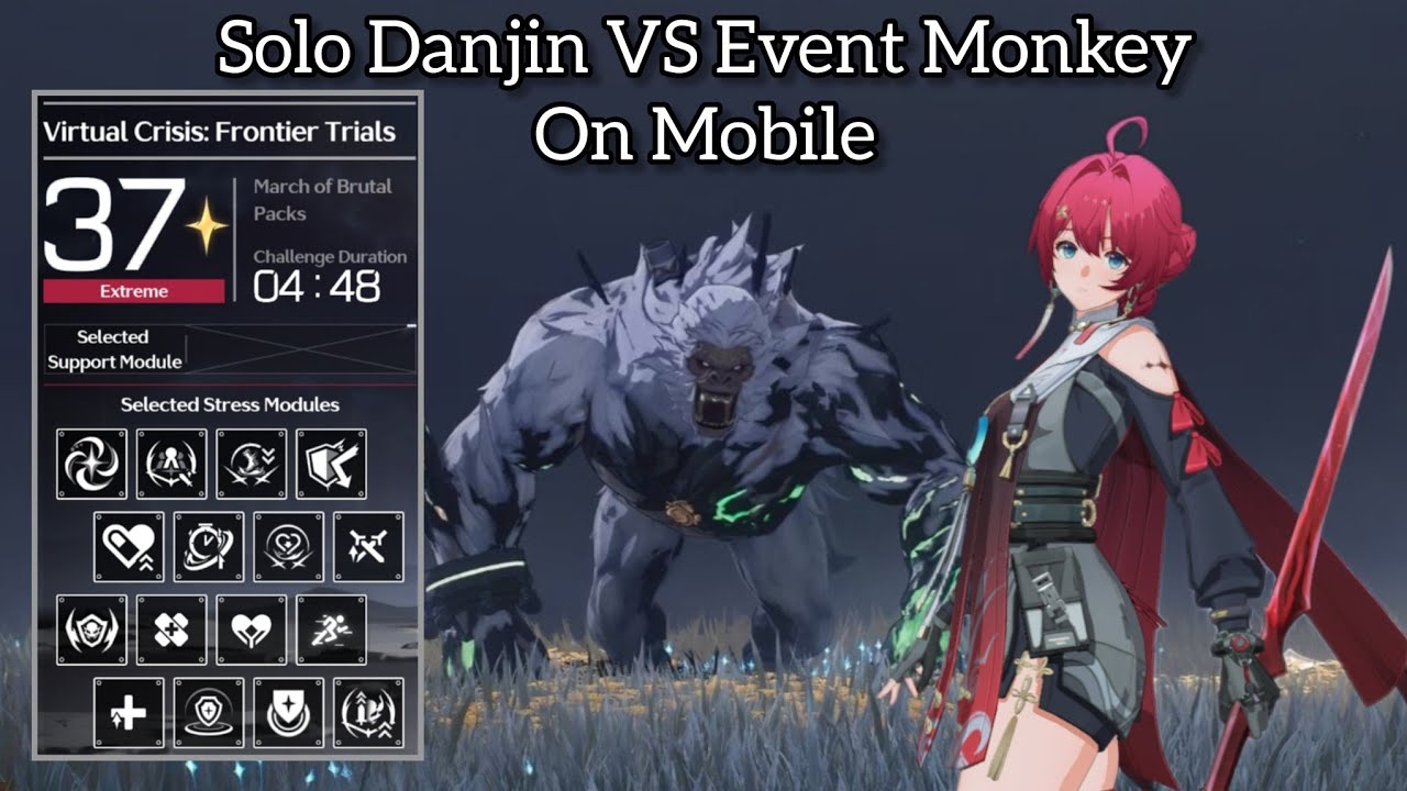 Solo Danjin VS Virtual Crisis Feilian on Mobile | 37 Stress - No support modules | Wuthering Waves