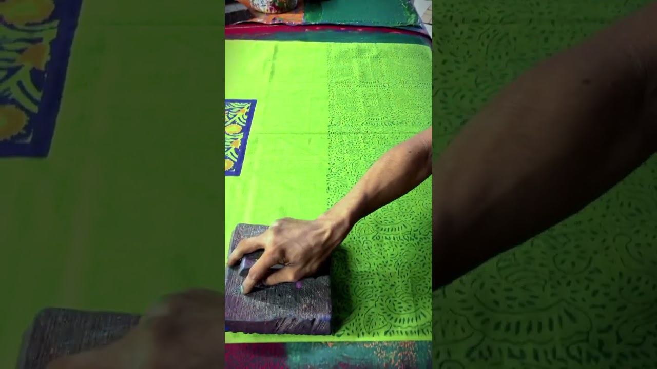 দেখুন কীভাবে একটি সাধারণ কাপড়কে অসাধারণ করে তোলা হয় ব্লক প্রিন্টের মাধ্যমে 💥