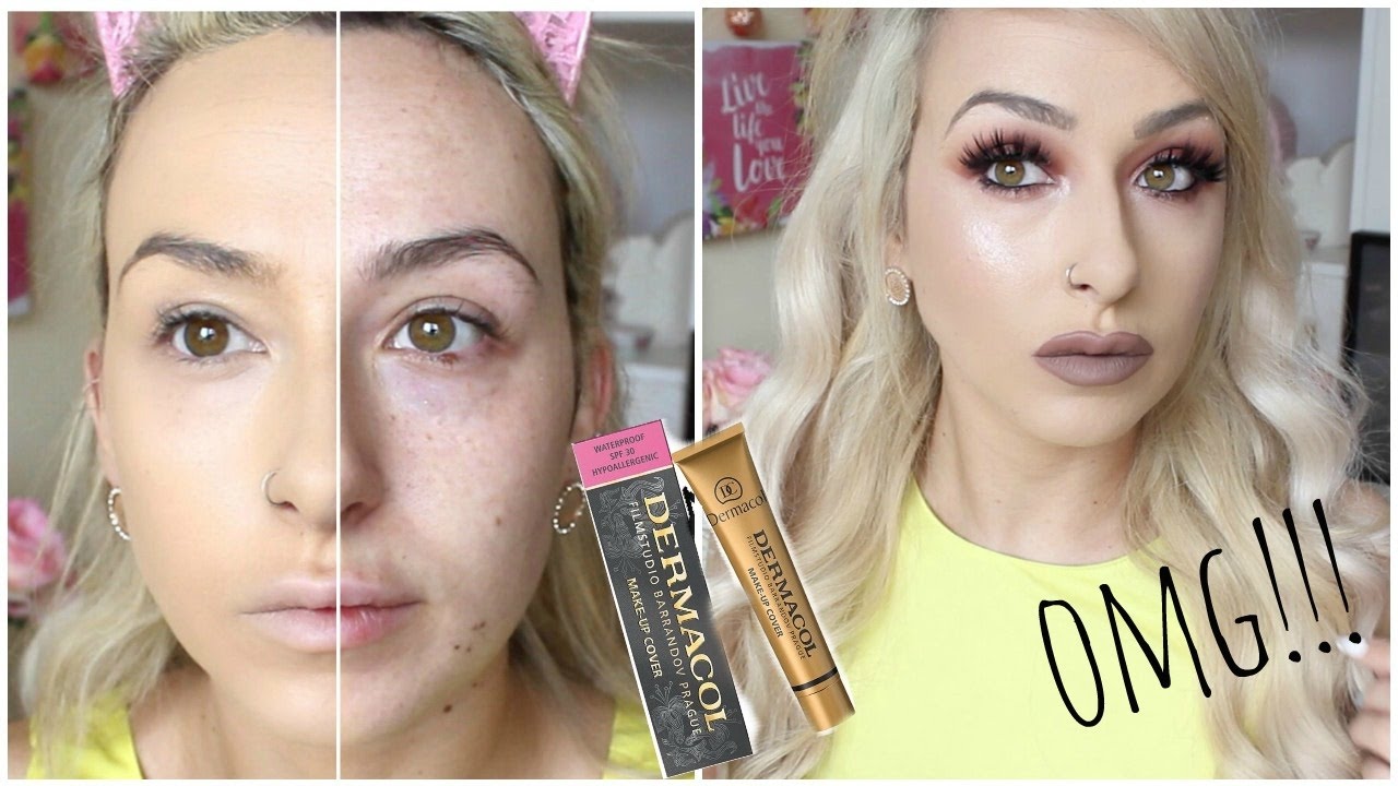 IS THIS THE MOST FULL COVERAGE FOUNDATION?!? DERMACOL extreme cover foundation | DramaticMAC