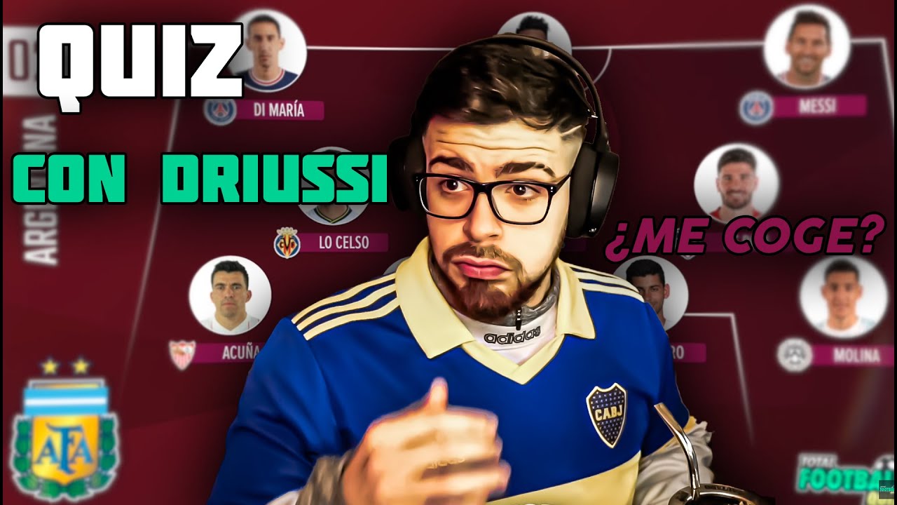 QUIZ DE FÚTBOL CON SEBA DRIUSSI ADIVINANDO EL SELECCIONADO NACIONAL DE QATAR
