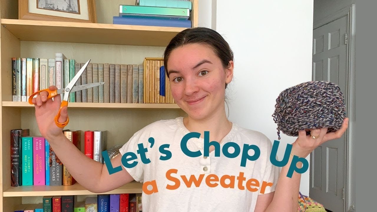 Unraveling a Thrifted Sweater to Recycle Yarn || How to do it in Detail!
