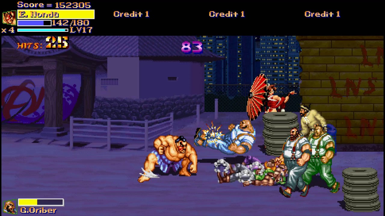 Final Fight LNS Ultimate MUSOU complete play E.Honda