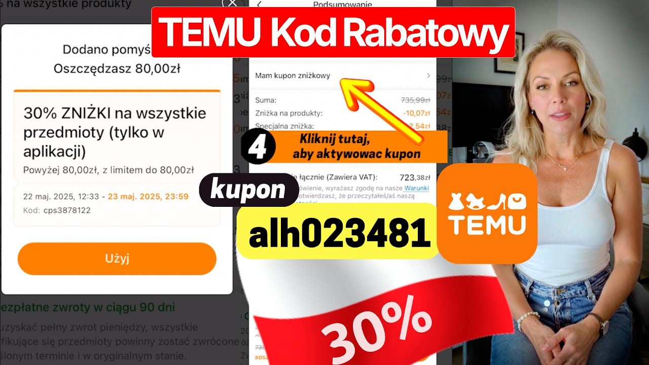 TEMU kupony i kody rabatowe – jak uzyskać zniżkę?