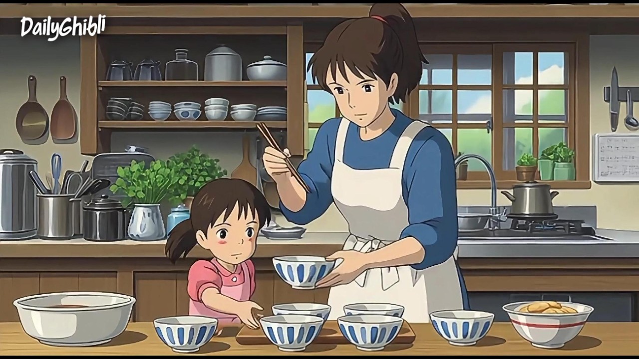 Cozy Daily Life: Cooking Breakfast Together | ASMR & Cooking | Ghibli-Style Video