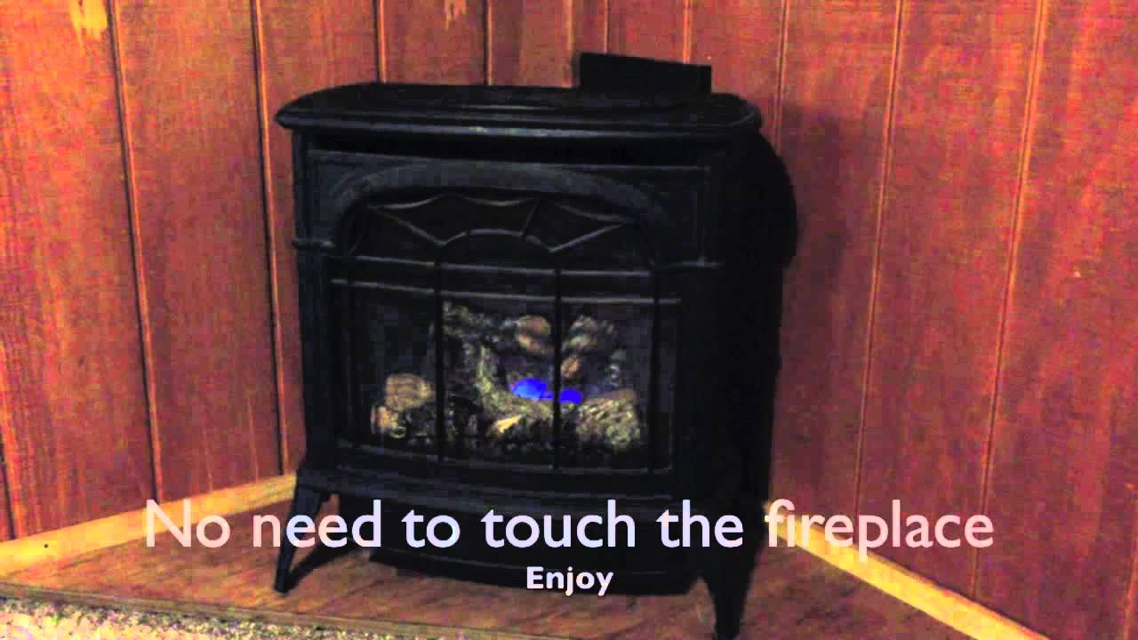 How to start the Fireplace in the cabins at Opossum Creek Retreat