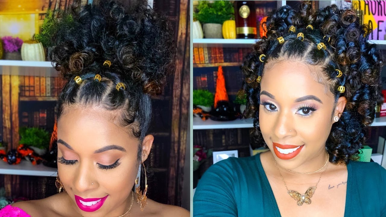 Two Natural Hairstyles On stretched Hair