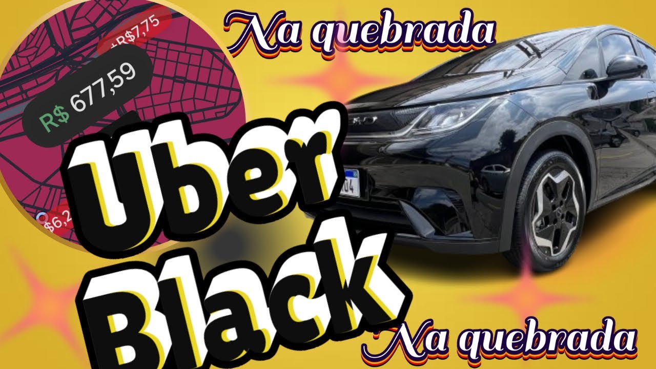BYD DOLPHIN COM UBER BLACK No bairro  (Não parou)