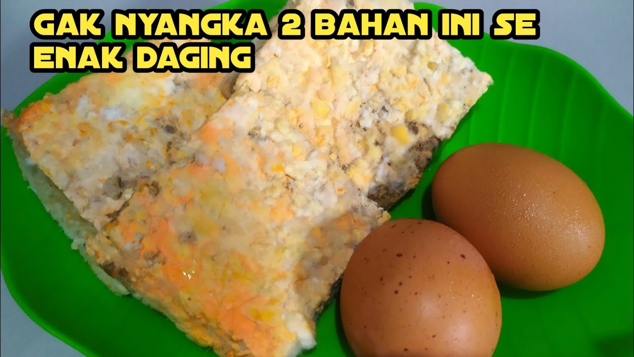 hanya dengan dua bahan|| oncom dan telur di masak begini enak nya luar biasa ngalahin daging,