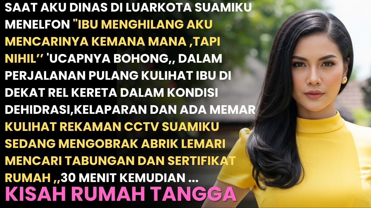 SUAMIKU MENELFON BILANG KALAU IBU MENGHILANG,,AKU PANIK,TAPI SAAT KU CEK REKAMAN CCTV ...