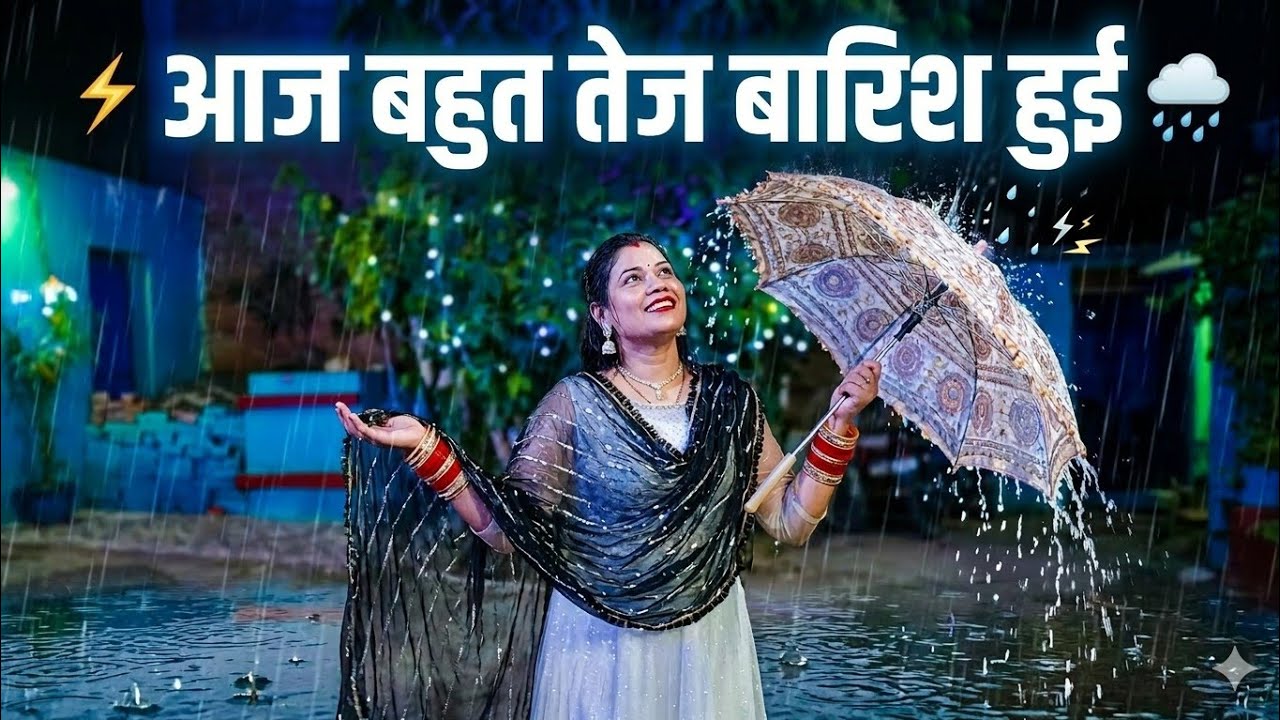Aaj hui bahut tej barish! ⛈️ Mera subah se sham tak ka vlogging routine🤗