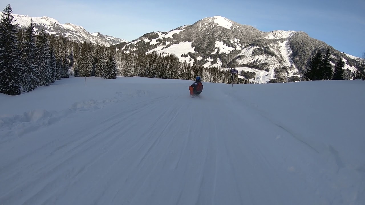 Winter Sörenberg I Schlitteln I 4K