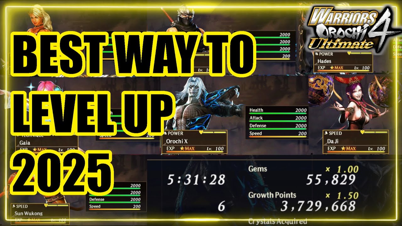 BEST way to Level UP in Warriors Orochi 4