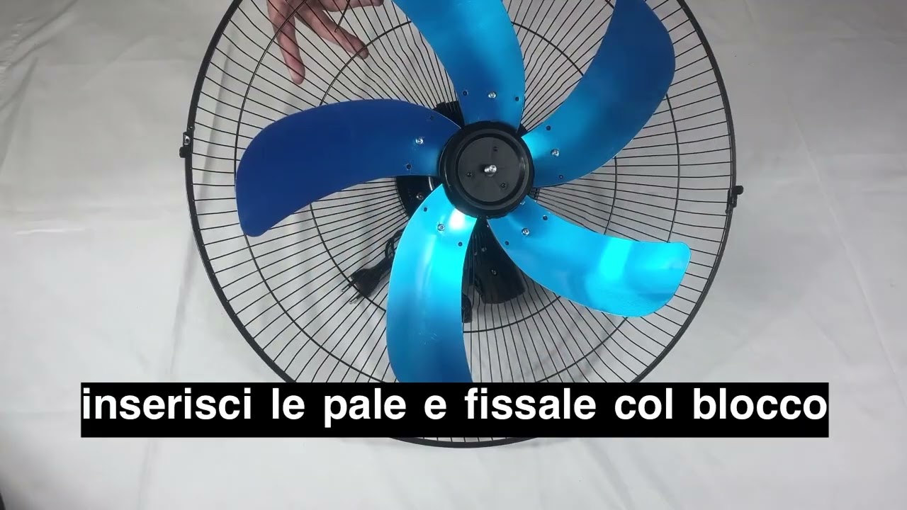 Ventilatore a Piantana altezza regolabile 75w flusso d'aria potente e costante