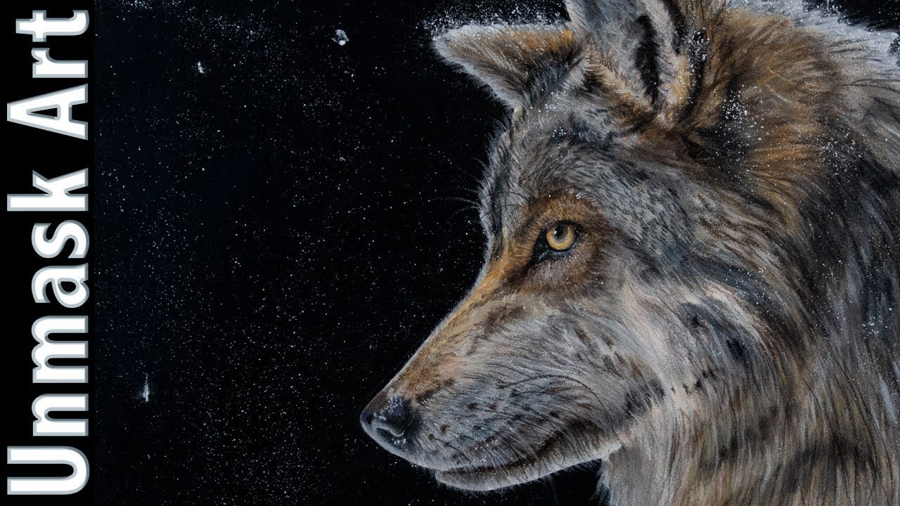 Wolf Painting with Soft Pastels | Live Tutorial Part 2